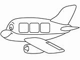 Aeroplane Colouring sketch template