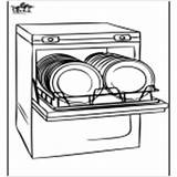 Coloriages Faits Allerlei Kleurplaten Os Vaisselle Lave Dishwasher Vaatwasmachine Lavar Assortis Catégorie Flere Overige sketch template