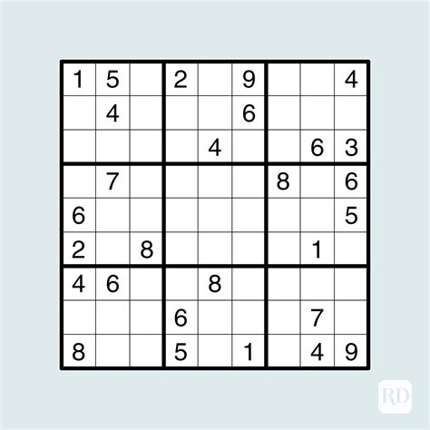 printable sudoku puzzles   levels readers digest