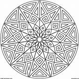 Coloring Pages Geometric Kaleidoscope Printable Adults Circle Patterns Pattern Mandala Symmetry Designs Adult Shape Easy Sheets Complex Getcolorings Drawing Color sketch template