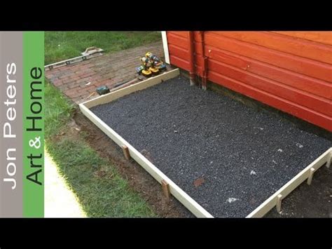 pour  concrete slab youtube