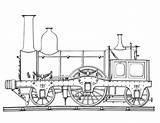 Ausmalbild Dampflokomotive sketch template