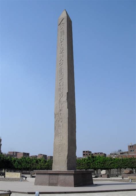 Erecting An Obelisk A Monument Of Egyptian Grandeur