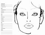Face Chart Makeup Mac Template Eye Blank Charts Iridology Pro Psd Trucco Printable Person Da Viso Make Drawing Body Eyeshadow sketch template