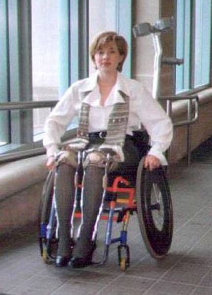Legbrace In Wheelchair Wheelchair Fashion Wheelchair Women Disabled