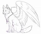 Coloring Pages Wolf Wolves Flying Drawing Choose Board Cute sketch template