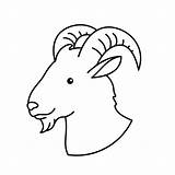 Goat Preschool sketch template