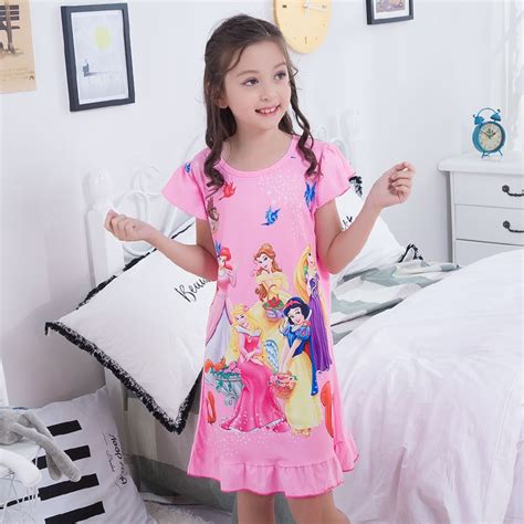 nightgowns for girls princess nightgowns 2018 summer short sleeve