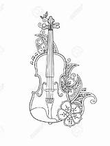 Violin Onlinecoloringpages sketch template