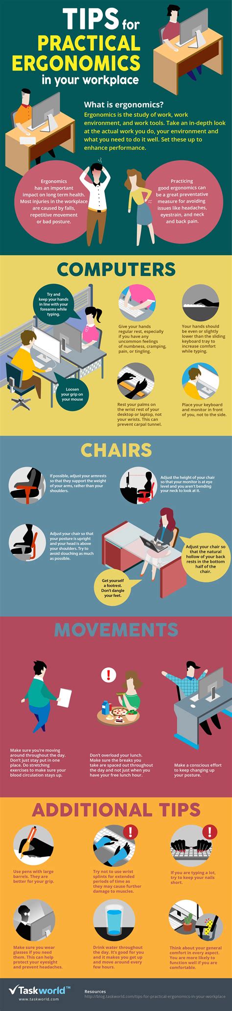 tips  practical ergonomics   workplace infographic