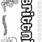 Brittni Coloring Pages Hellokids Brooke Name Brittney sketch template