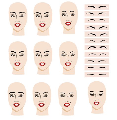 find   eyebrow shape   face beautiful shoes