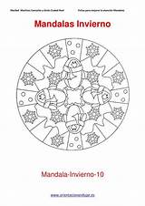 Invierno Mandalas Orientacion Andujar Orientacionandujar sketch template