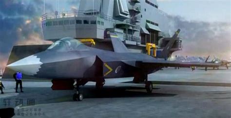 stealth fighter jet aboard chinese liaoning cv aircraft carrier chinese military review