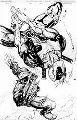 Deadpool Wolverine Consorcio Inactivo Glotones Más Imgarcade sketch template
