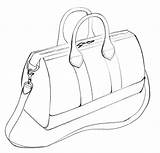Purse Drawing Sketches Pencil Purses Draw Getdrawings sketch template