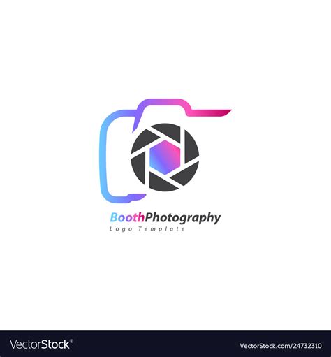 booth photography logo royalty  vector image