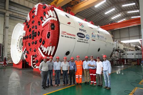 terratec delivers first of 7 tbms for mumbai metro