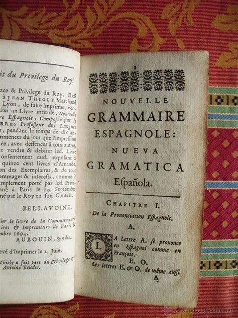 1695 Nueva Gramatica Española Diccionario Espa Comprar