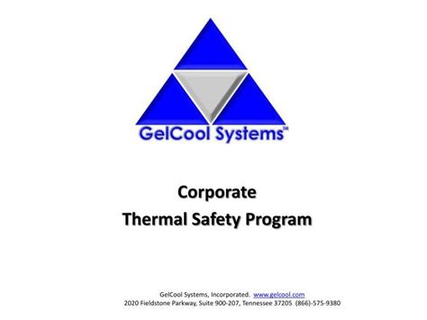 corporate thermal safety program powerpoint    id