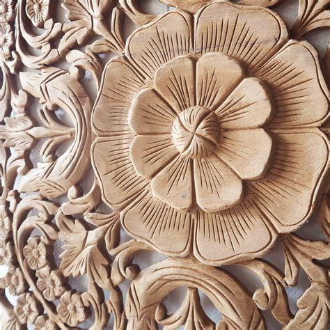 buy natural wooden wall art panel  thailand