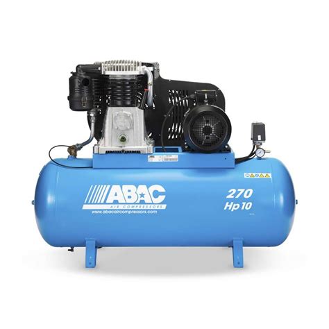 abac air compressor hp static belt drive  litre