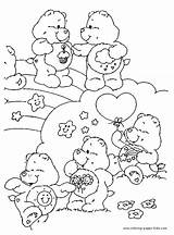 Coloring Bears Care Pages Bear Carebears Kids Cartoon Party Printable Own Create Book sketch template