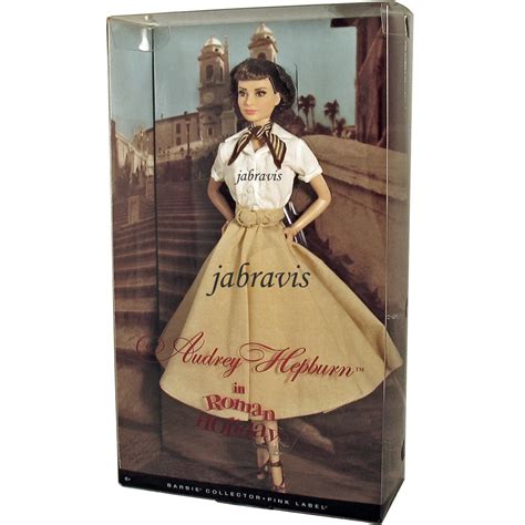 barbie collector 2013 audrey hepburn en vacaciones romano muñeco en caja original como nuevo