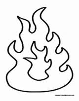 Fire Coloring Pages Flames Flame Printable Drawings Drawing Cartoon Template Kids Print Hot Pit Torch Designlooter Worksheets Science Nature 175px sketch template