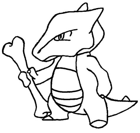 pokemon marowak coloring page pokemon sketch cartoon drawings