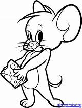 Cartoon Draw Drawings Cartoons Easy Characters Network Jerry Step Disney sketch template
