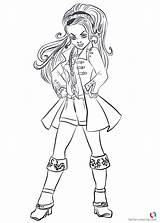 Descendants Coloring Pages Printable Getdrawings sketch template