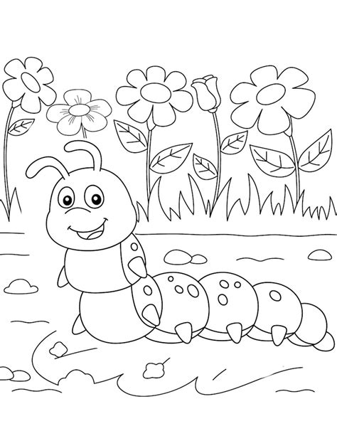 bugs coloring pages bee  butterfly printables spider coloring