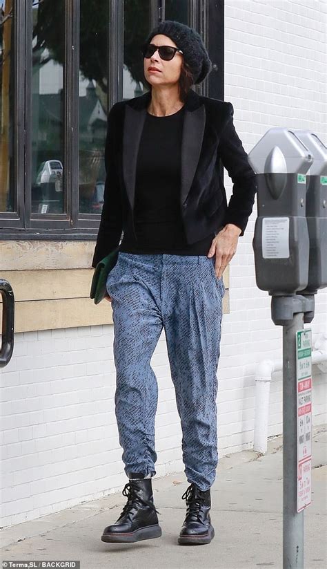 Minnie Driver Steps Out In Stylish Cropped Jacket And
