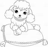 Poodle Puppy Poodles Printable Drawing Kawaii sketch template