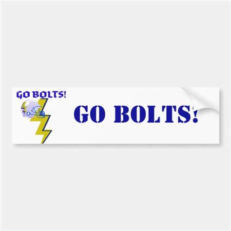 bolts lightning bolt football helmet print bumper sticker zazzle