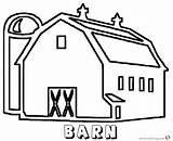 Barn Coloring Pages Red Roof Printable Large Color Getcolorings Easy Getdrawings Colorings Awesome sketch template