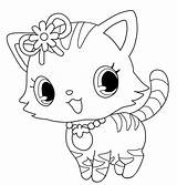 Coloring Jewelpet Pages Coloriage Cute Jewelpets Cat Books Kitty Kawaii ぬりえ Chococat Popular Color Hello sketch template