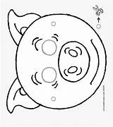 Pig 01h Colouring Varken Mask Drawing Masker Tekeningen Clipartkey sketch template