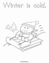 Coloring January Cold Fun Winter Worksheet Twistynoodle Favorites Login Add Built California Usa Sled Boy Noodle sketch template