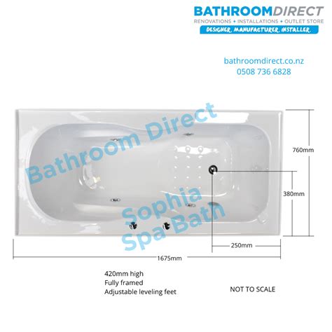 spa bath    sophia replace std bath bathroom direct