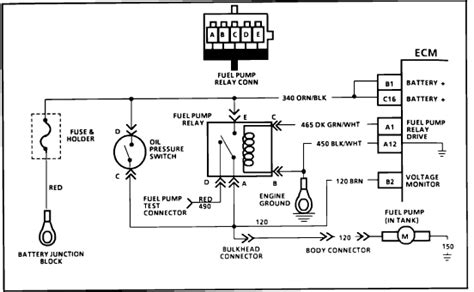 chevy fuel pump wiring diagram  chevy pace arrowthe fuse   fuel pump