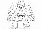 Thanos Ausmalbilder Dibujosonline Drawingtutorials101 Categorias Tutorials Stepstep Marvel sketch template