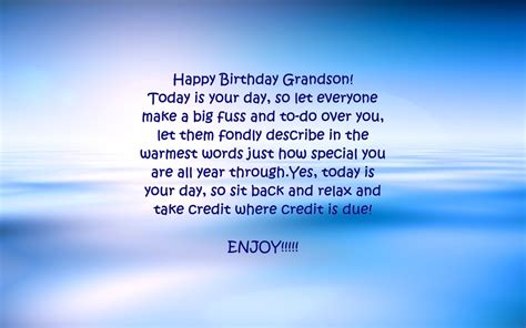 birthday verses  grandson cards card design template