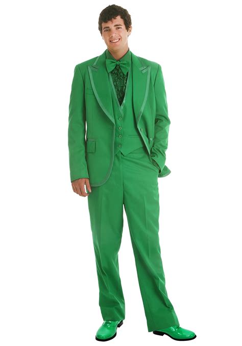 green tuxedo  men
