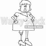 Clipart Artificial Woman Prosthetic Leg Royalty Illustration Vector Cox Dennis Clipground sketch template