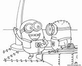 Minions Minion Printable Despicable Leuke Kids Downloaden Uitprinten sketch template