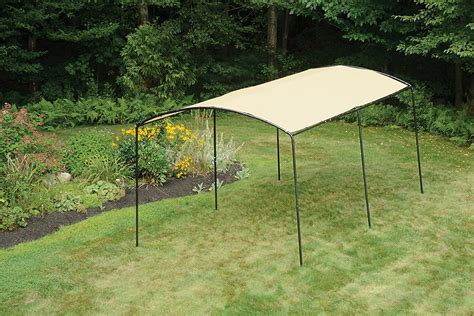 shelter logic canopy amazoncom shelterlogic monarc canopy sandstone    ft garden