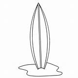 Surfboard Pattern sketch template