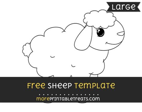 sheep template large